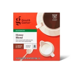 Decaf Medium Roast House Blend Coffee - 16ct Single Serve Pods - Good & Gather™ -Good And Gather Store GUEST 022796f0 9c06 4d62 ac10 d2e08134218a