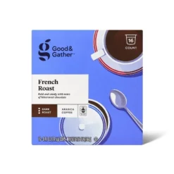 French Roast Dark Roast Coffee - 16ct Single Serve Pods - Good & Gather™ -Good And Gather Store GUEST 15c12214 dfbf 40cb 8c9a c37a5b1d2748