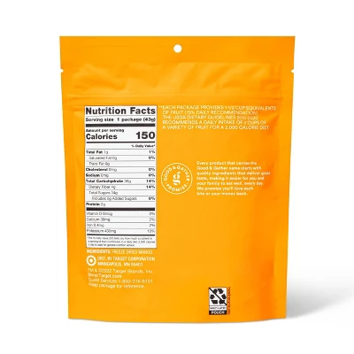 Freeze Dried Mango Slices - 1.5oz - Good & Gather™ 1 Freeze Dried Mango Slices - 1.5oz - Good & Gather™