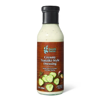 Creamy Tzatziki Style Greek Dressing - 11.8oz - Good & Gather™ 4 Creamy Tzatziki Style Greek Dressing - 11.8oz - Good & Gather™ - Image 4