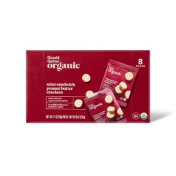 Organic Mini Peanut Butter Sandwich Crackers - 8oz/8ct - Good & Gather™ 9 Organic Mini Peanut Butter Sandwich Crackers - 8oz/8ct - Good & Gather™ -Good And Gather Store GUEST 1df4fa3f c70a 444f ba13 53deacf1b687