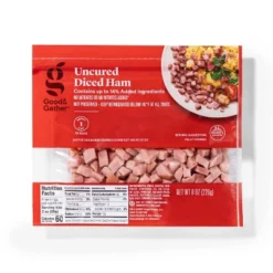 Uncured Diced Ham - 8oz - Good & Gather™ -Good And Gather Store GUEST 20ba2a53 5014 4b0b 98c4 77d0d315a119