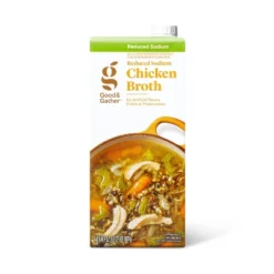 Reduced Sodium Chicken Broth - 32oz - Good & Gather™ 5 Reduced Sodium Chicken Broth - 32oz - Good & Gather™ -Good And Gather Store GUEST 22c93e86 3b73 431d bb87 47b5480a2f19