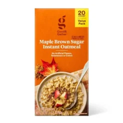 Maple & Brown Sugar Naturally Flavored With Other Natural Flavors Instant Oatmeal - 20ct/30.3oz - Good & Gather™ 7 Maple & Brown Sugar Naturally Flavored With Other Natural Flavors Instant Oatmeal - 20ct/30.3oz - Good & Gather™ -Good And Gather Store GUEST 3129d45d 638d 4f31 a726 9a368e9e47cb