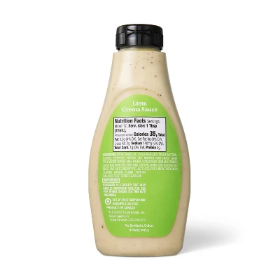 Lime Crema Sauce - 8.1 Fl Oz - Good & Gather™ 1 Lime Crema Sauce - 8.1 Fl Oz - Good & Gather™