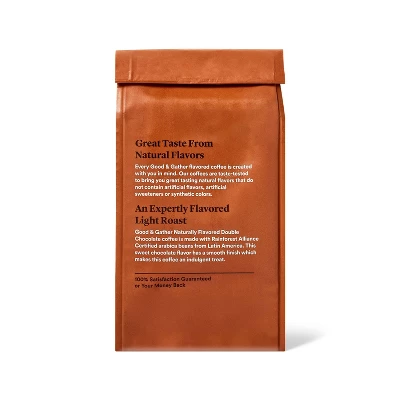 Naturally Flavored Double Chocolate Light Roast Ground Coffee 12oz - Good & Gather™ 1 Naturally Flavored Double Chocolate Light Roast Ground Coffee 12oz - Good & Gather™