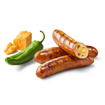 Hatch Green Chile & Cheddar Cheese Smoked Chicken Sausage - 12oz - Good & Gather™ 2 Hatch Green Chile & Cheddar Cheese Smoked Chicken Sausage - 12oz - Good & Gather™ - Image 2