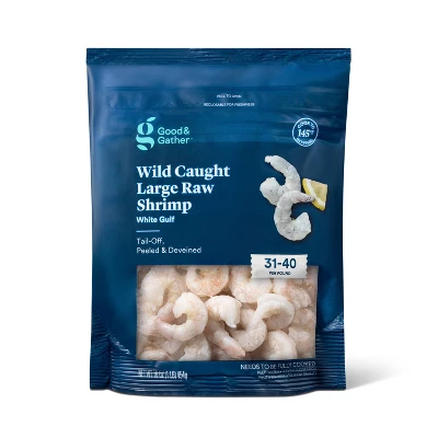 31/40 Wild Caught Large Raw Shrimp, Tail-Off, Peeled & Deveined - Frozen - 16oz - Good & Gather™ 3 31/40 Wild Caught Large Raw Shrimp, Tail-Off, Peeled & Deveined - Frozen - 16oz - Good & Gather™ - Image 3