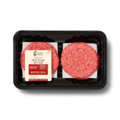 All Natural 85/15 Ground Round Burger Patties - 4pk/1lb - Good & Gather™ -Good And Gather Store GUEST 3d9f52a5 a139 44cc 90fc d54e31b99ab3