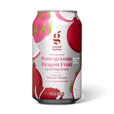 Pomegranate Dragon Fruit Sparkling Water - 8pk/12 Fl Oz Cans - Good & Gather™ 2 Pomegranate Dragon Fruit Sparkling Water - 8pk/12 Fl Oz Cans - Good & Gather™ - Image 2