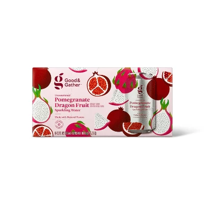 Pomegranate Dragon Fruit Sparkling Water - 8pk/12 Fl Oz Cans - Good & Gather™ 4 Pomegranate Dragon Fruit Sparkling Water - 8pk/12 Fl Oz Cans - Good & Gather™ - Image 4