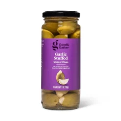 Garlic Stuffed Queen Olives - 7oz - Good & Gather™ 7 Garlic Stuffed Queen Olives - 7oz - Good & Gather™ -Good And Gather Store GUEST 4cfa7492 a978 4745 b8db 6128f43afde4