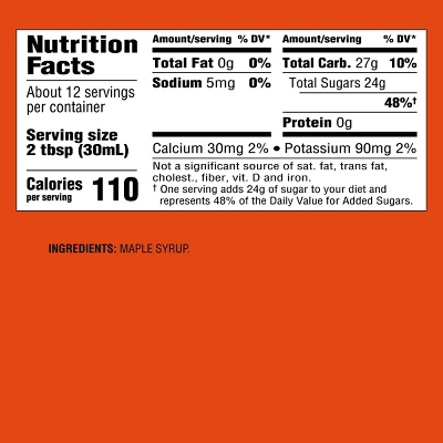 100% Pure Maple Syrup - 12 Fl Oz - Good & Gather™ 3 100% Pure Maple Syrup - 12 Fl Oz - Good & Gather™ - Image 3