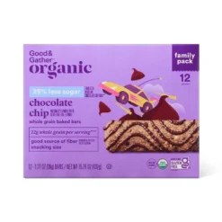 Organic 25% Less Sugar Chocolate Chip Whole Grain Baked Bars - 15.24oz - Good & Gather™ -Good And Gather Store GUEST 4e1394d1 1e54 4bc8 8507 8edeb6bf6ac5
