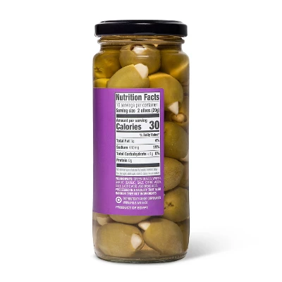 Garlic Stuffed Queen Olives - 7oz - Good & Gather™ 1 Garlic Stuffed Queen Olives - 7oz - Good & Gather™
