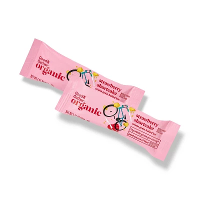 Organic Strawberry Shortcake Whole Grain Baked Bar - 12ct - Good & Gather™ 2 Organic Strawberry Shortcake Whole Grain Baked Bar - 12ct - Good & Gather™ - Image 2