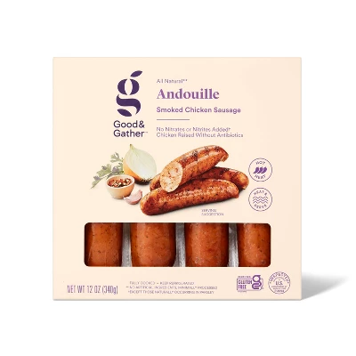 Andouille Chicken Sausage - 12oz - Good & Gather™ 4 Andouille Chicken Sausage - 12oz - Good & Gather™ - Image 4