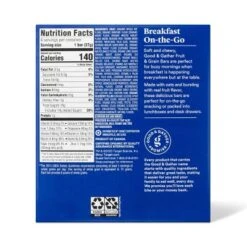 Organic Whole Grain Blueberry Fruit & Grain Bars - 6ct - Good & Gather™