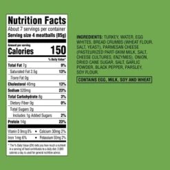 USDA All Natural Homestyle Turkey Meatballs - Frozen - 20oz - Good & Gather™ 8 USDA All Natural Homestyle Turkey Meatballs - Frozen - 20oz - Good & Gather™ -Good And Gather Store GUEST 5612c768 0092 4078 a51b 93a4abe321a2