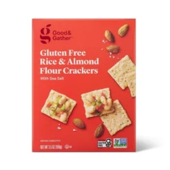 Gluten Free Rice & Almond Flour Crackers With Sea Salt - 3.5oz - Good & Gather™ 7 Gluten Free Rice & Almond Flour Crackers With Sea Salt - 3.5oz - Good & Gather™ -Good And Gather Store GUEST 5bad0705 83c1 46a1 a943 aa644d312473