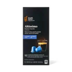 Signature Intenso Espresso Altissimo Pods Espresso Roast Coffee - 10ct - Good & Gather™ -Good And Gather Store GUEST 5de6dea7 9f2b 4c7f bc6c 4b6d749069bf