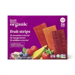 Organic Fruit Strip Variety Pack - Strawberry, Mango, Wildberry - 18oz/36ct - Good & Gather™ 9 Organic Fruit Strip Variety Pack - Strawberry, Mango, Wildberry - 18oz/36ct - Good & Gather™ -Good And Gather Store GUEST 66d2ad20 98cf 46a0 94e5 e16d5d06d1f1