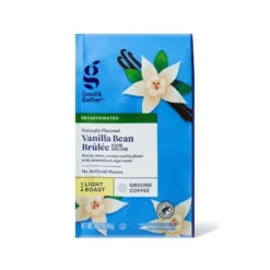 Naturally Flavored Vanilla Bean Brulee Light Roast Ground Coffee - Decaf - 12oz - Good & Gather™ -Good And Gather Store GUEST 6b34336c e6c8 4f3a b0e4 17c9a3be5346