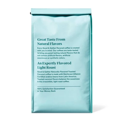 Naturally Flavored Toasted Coconut Light Roast Ground Coffee - 12oz - Good & Gather™ 2 Naturally Flavored Toasted Coconut Light Roast Ground Coffee - 12oz - Good & Gather™ - Image 2