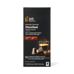 Signature Naturally Flavored Hazelnut Espresso Pods Espresso Roast Coffee - 10ct - Good & Gather™ -Good And Gather Store GUEST 6e602176 2b45 4e2e a37b b70720b66012