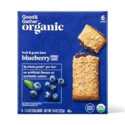 Organic Whole Grain Blueberry Fruit & Grain Bars - 6ct - Good & Gather™ -Good And Gather Store GUEST 6f563c7c 26ac 4c7a b9c7 1c610c7f25e2
