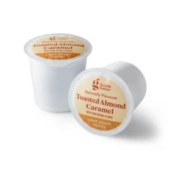 Naturally Flavored Toasted Almond Caramel Light Roast Coffee - 16ct Single Serve Pods - Good & Gather™