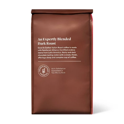 Italian Dark Roast Ground Coffee - 12oz - Good & Gather™ 2 Italian Dark Roast Ground Coffee - 12oz - Good & Gather™ - Image 2