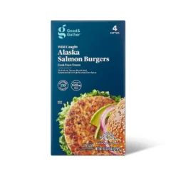 Alaska Salmon Burger Patties - Frozen - 16oz/4ct - Good & Gather™ -Good And Gather Store GUEST 7e85d3a0 1004 4670 a4cc b2ffb7350e45