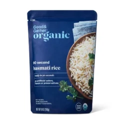 90 Second Organic Basmati Rice Microwavable Pouch - 8.8oz - Good & Gather™ 5 90 Second Organic Basmati Rice Microwavable Pouch - 8.8oz - Good & Gather™ -Good And Gather Store GUEST 7f48c03a dcf8 4034 86cd 349d0e5ce654