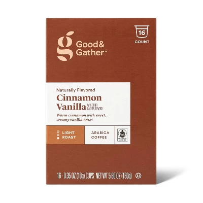Naturally Flavored Cinnamon Vanilla Light Roast Coffee - 16ct Single Serve Pods - Good & Gather™ 3 Naturally Flavored Cinnamon Vanilla Light Roast Coffee - 16ct Single Serve Pods - Good & Gather™ - Image 3