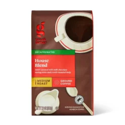 House Blend Medium Roast Ground Coffee - Decaf - 12oz - Good & Gather™ -Good And Gather Store GUEST 906faa32 2604 4b66 8b21 f9347d327a52