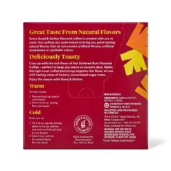 Hot Buttery Rum Light Roast Coffee - 16ct Single Serve Pod - Good & Gather™