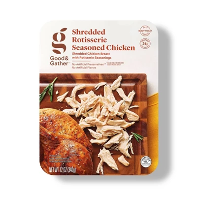 Shredded Rotisserie Seasoned Chicken - 12oz - Good & Gather™ 5 Shredded Rotisserie Seasoned Chicken - 12oz - Good & Gather™ - Image 5
