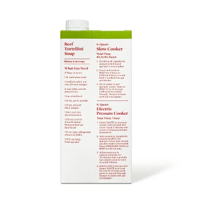 Reduced Sodium Beef Broth - 32oz - Good & Gather™ 1 Reduced Sodium Beef Broth - 32oz - Good & Gather™