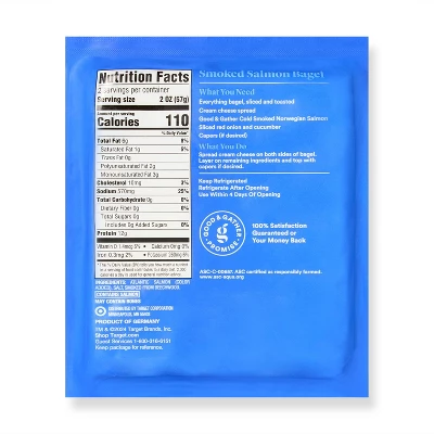 Norwegian Cold Smoked Salmon - 4oz - Good & Gather™ 1 Norwegian Cold Smoked Salmon - 4oz - Good & Gather™