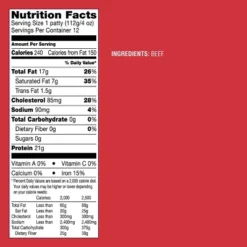 85/15 All Natural Beef Burger Patties - Frozen - 48oz/12ct - Good & Gather™ -Good And Gather Store GUEST a45233c0 1c6c 4bd0 8c82 cce8eb08b45c