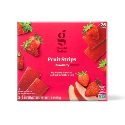 Strawberry Fruit Strips - 25ct/12.5oz - Good & Gather™ 4 Strawberry Fruit Strips - 25ct/12.5oz - Good & Gather™ - Image 4