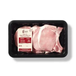 Bone-in Thin Cut Center Cut Pork Chops - 1.20-2.00 Lbs - Price Per Lb - Good & Gather™ -Good And Gather Store GUEST ac432d5f c0cf 4636 adfc 3e47135a8df7