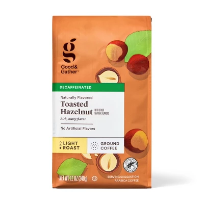 Naturally Flavored Hazelnut Decaf Bagged Light Roast Ground Coffee - 12oz - Good & Gather™ 5 Naturally Flavored Hazelnut Decaf Bagged Light Roast Ground Coffee - 12oz - Good & Gather™ - Image 5