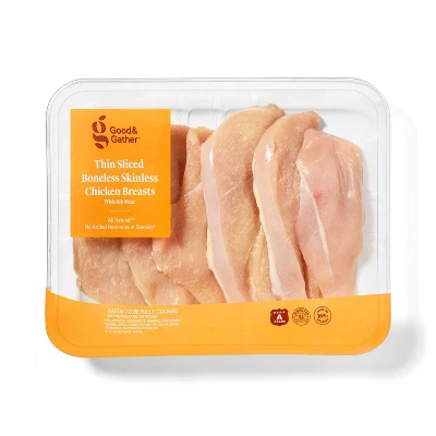 All Natural Boneless & Skinless Thin Sliced Chicken Breast Value - Price Per Lb - Good & Gather™ 3 All Natural Boneless & Skinless Thin Sliced Chicken Breast Value - Price Per Lb - Good & Gather™ - Image 3