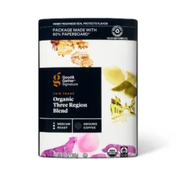 Signature Coffee Organic Three Region Blend Medium Roast Ground Coffee - 12oz - Good & Gather™ -Good And Gather Store GUEST b5b79b03 7dc3 47ee baed 988f43d61940