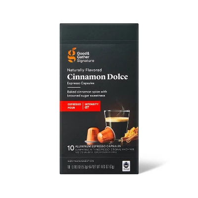 Naturally Flavored Cinnamon Dolce Espresso Capsules - 10ct - Good & Gather™ 3 Naturally Flavored Cinnamon Dolce Espresso Capsules - 10ct - Good & Gather™ - Image 3
