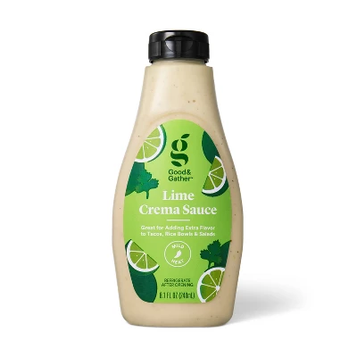 Lime Crema Sauce - 8.1 Fl Oz - Good & Gather™ 3 Lime Crema Sauce - 8.1 Fl Oz - Good & Gather™ - Image 3