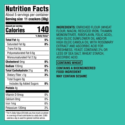 Sea Salt Pita Crackers - 5oz - Good & Gather™ 4 Sea Salt Pita Crackers - 5oz - Good & Gather™ - Image 4