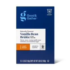 Naturally Flavored Vanilla Bean Brulee Light Roast Coffee - Single Serve Pod - Good & Gather™ -Good And Gather Store GUEST c15ec01d 6808 467f beb1 2259629f45e8